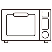 ラップをせずに500Wの電子レンジで50秒程度加熱します。
