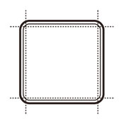 食パン2枚の耳を切り落とします。
