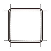 食パン2枚の耳を切り落とします。