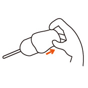 焼き色がついた表面を軽くつまんでむいてお召し上がりください。