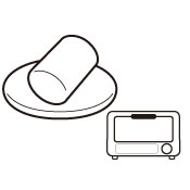 マシュマロをビスケットにのせ、予め温めておいたオーブントースターに入れてマシュマロがふくらむまで加熱します。
