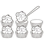 スプーンで小分けにし、キッチンペーパーやおかずカップに並べます。