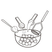 バターと砂糖を加えてマッシャーなどで潰します。かぼちゃのパサつき具合によって、牛乳の量を調整しながら加え、しっとりしたペースト状にします。